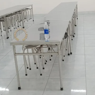 BÀN ĂN CÔNG NGHIỆP INOX