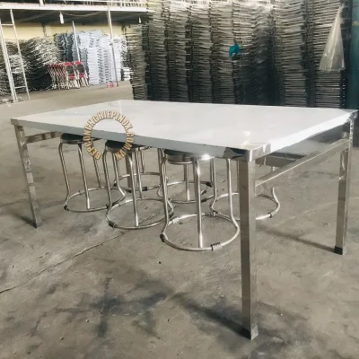 BÀN ĂN CÔNG NGHIỆP INOX