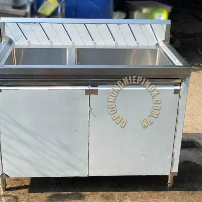 BÀN CHẬU RỬA CÔNG NGHIỆP 2 HỘC