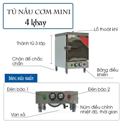 TỦ CƠM ĐIỆN 4 KHAY