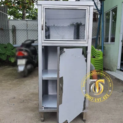 TỦ HẤP HẢI SẢN 3 TẦNG DÙNG GAS