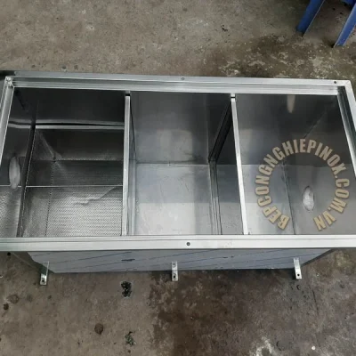 BỂ TÁCH MỠ INOX XỬ LÝ NƯỚC THẢI KHU CÔNG NGHIỆP
